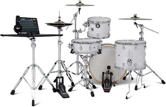 DW DWe 4-piece Shell Pack - White Marine Pearl FinishPly