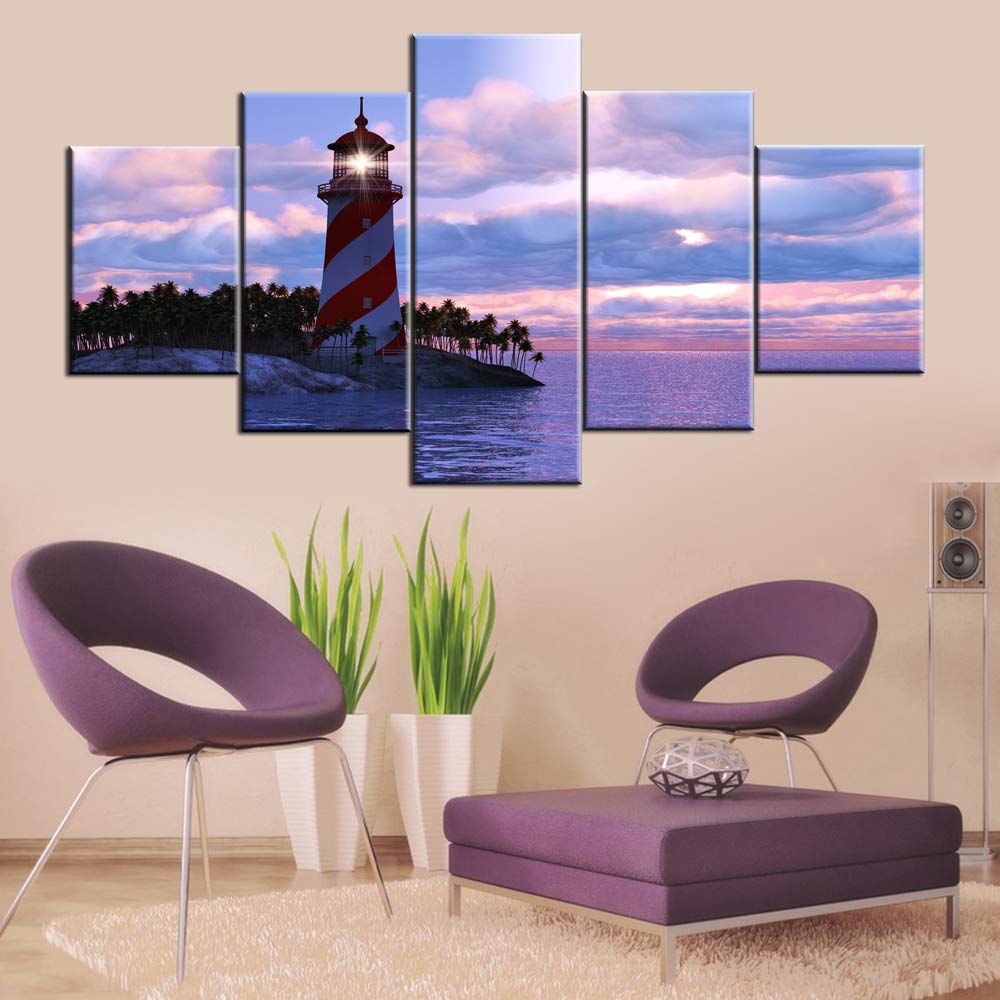 Amazon.co.jp: 5点 - 海の風景画 HDプリント キャンバス 60