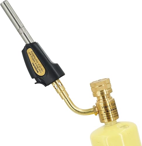 Antorcha de soldadura de cabeza de antorcha MAPP de acero inoxidable de autoencendido giratorio de 360