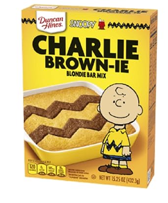 Duncan Hines Snoppy Baking Mixes Charlie Brownie Blondie Bar Mix 15.25oz