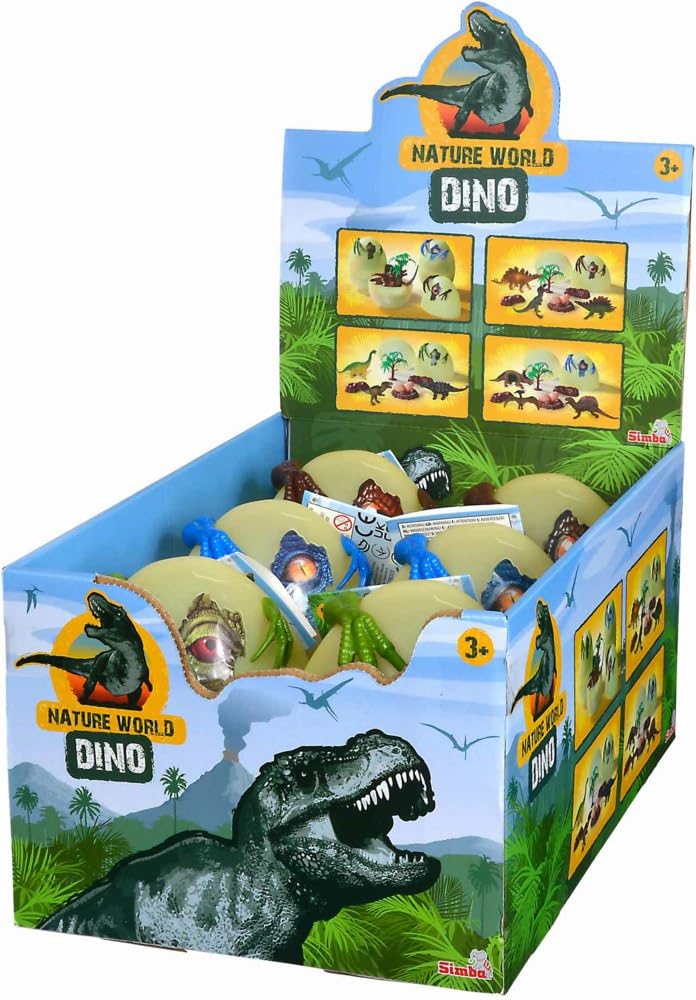 SIMBA 10434255 3Dinozorlar ve Aksesuarlarlar Dino Yumurtası, 3'lü-