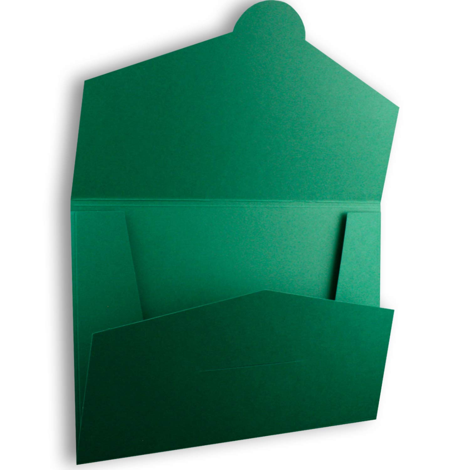 30x stabile Papier Mappe für DIN A4 und DIN C4 in Dunkelgrün - 22 x 30,5 cm - 240 g/m² - als Präsentationsmappen, Bewerbungsmappen, Projektmappen geeignet