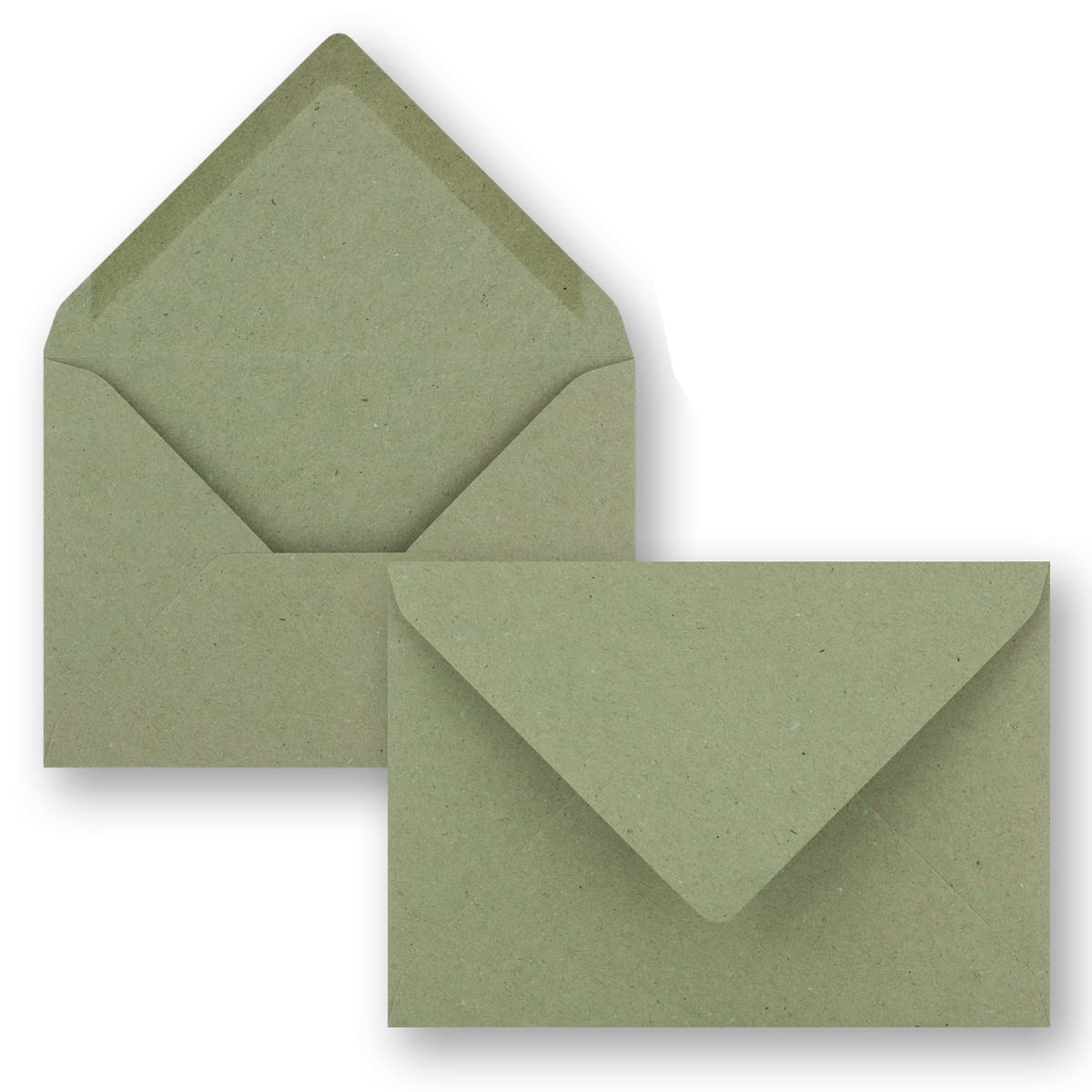 FarbenFroh by GUSTAV NEUSER Vintage Style Card Set of 50 x A6 Kraft Paper Cards with Envelopes in Green, 230 - Image 4