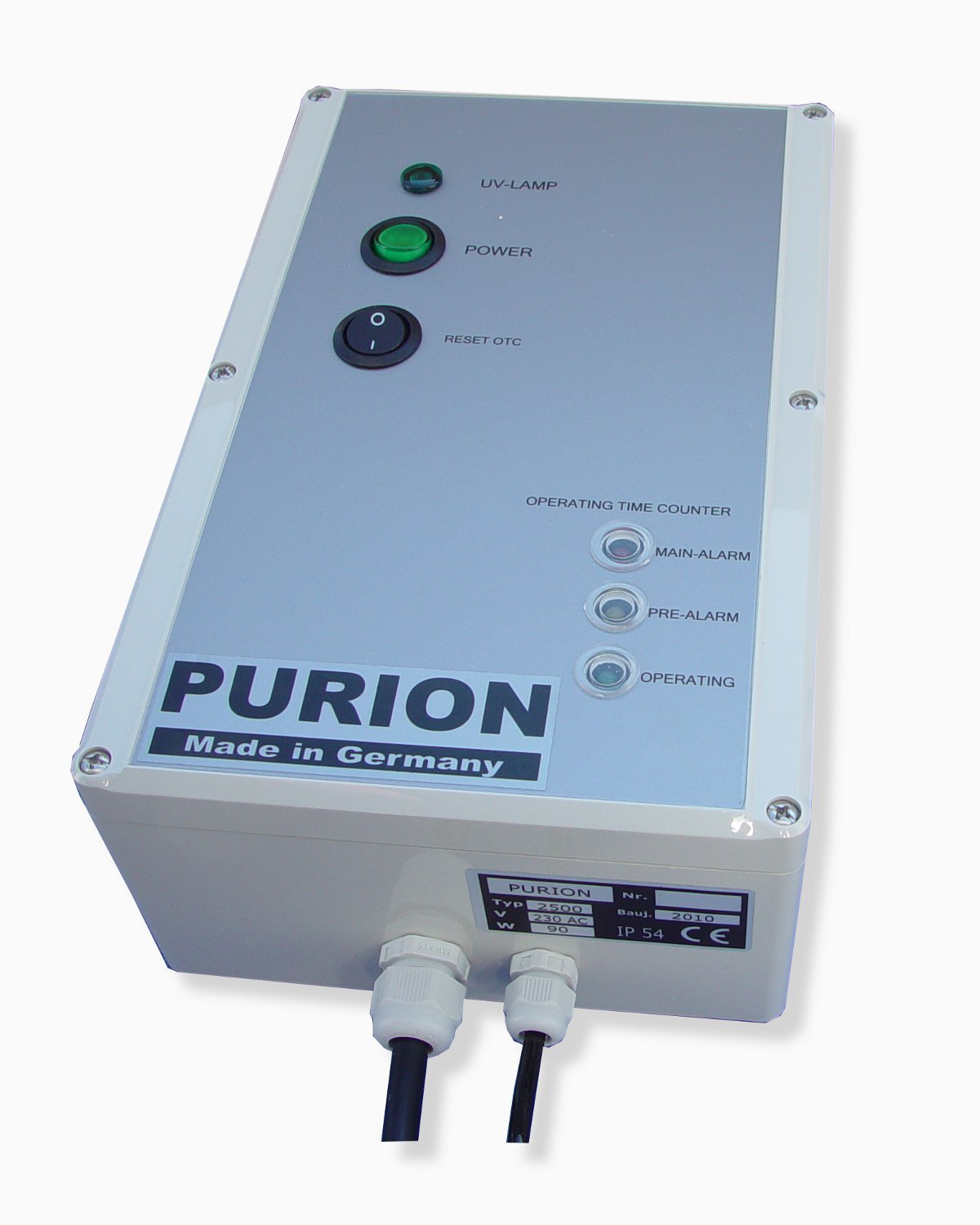 2501 Sistema UV de alta calidad para la limpieza de piscinas de agua clara Luz ultravioleta Acero inoxidable con monitorización de por vida