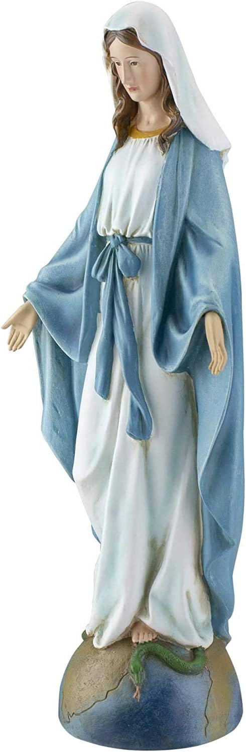 Roman Joseph's Studio, 14" H Our Lady of Grace Figure, Religious Gifts, Home Decor - Image 4