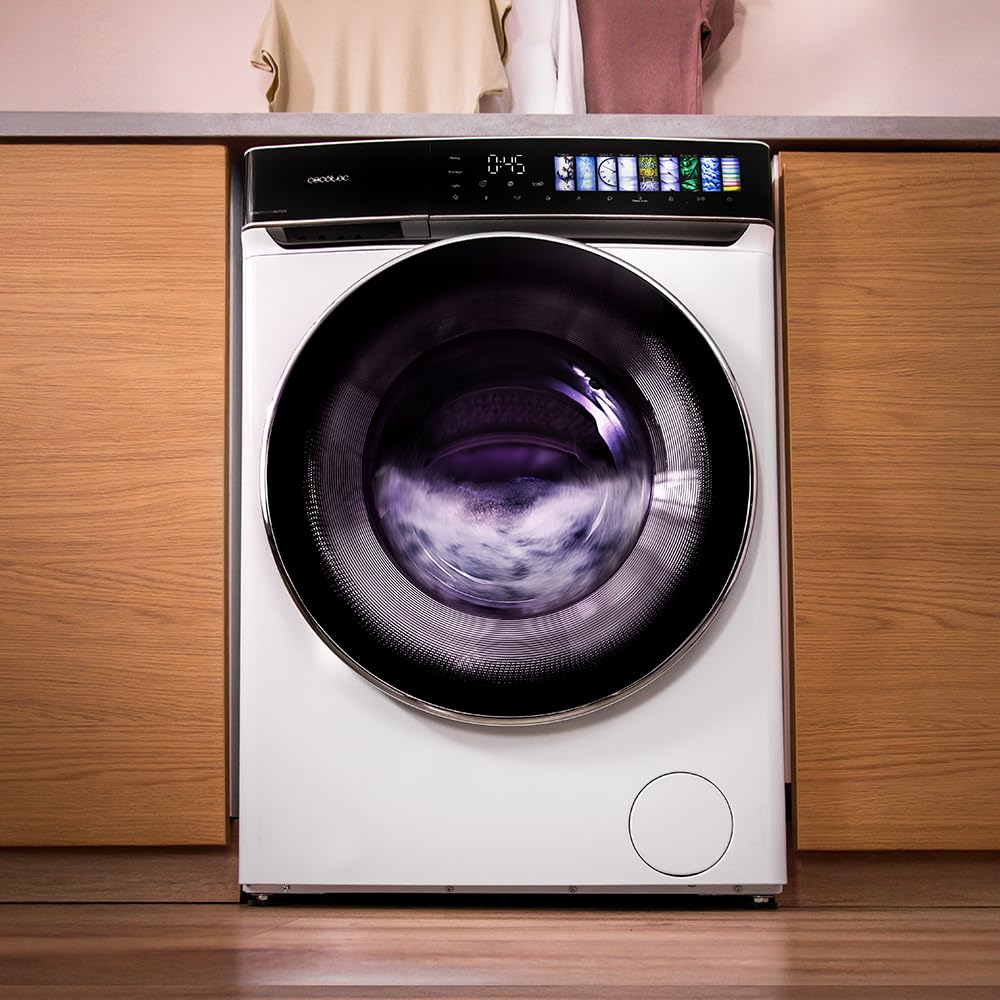 Cecotec Waschmaschine 10 kg Bolero DressCode 10970 Direct Drive | Energieklasse A, Direct Drive Motor, 1400 rpm, 11 Programme, FullColor-Display, SteamMax, Spa Care und XXL-Tür