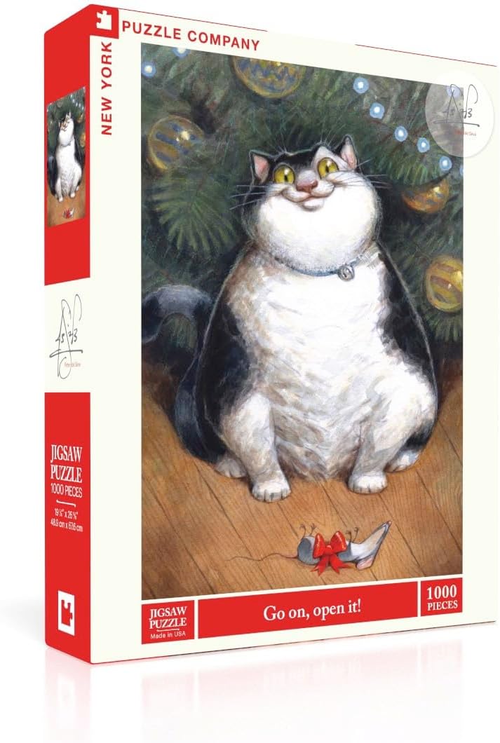 New York Puzzle Company - Peter de Sève Something Familiar - 500 Piece Jigsaw Puzzle for Family Game Nights by Peter de Sève