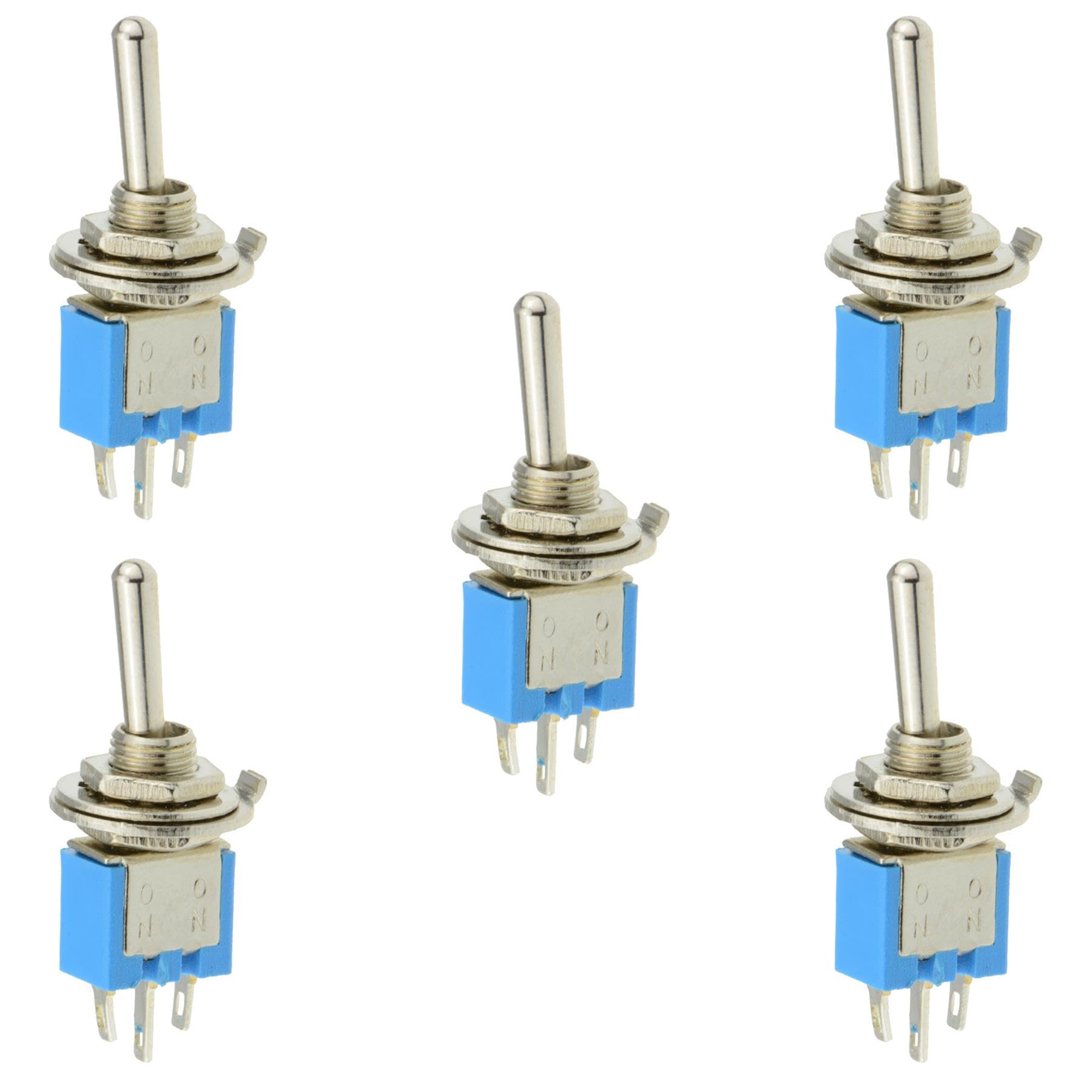 5 x On/On Sub Miniature Small Mini Toggle Switch SPDT