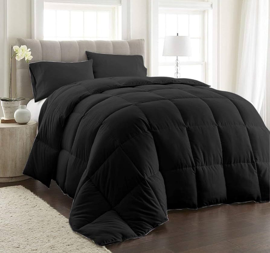 Amazon.com: 3 PC Box Stitched Corner Tabs Comforter Set, Twin/Twin