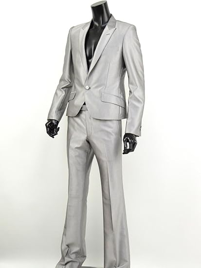 Amazon Co Jp スーツ メンズ ドレススーツ フォーマル スリム 光沢 サテン キレイめ デザイン 1b シルバー 黒 V 04 シルバー 2 Y7 Ll 服 ファッション小物 Amazon Co Jp スーツ メンズ ドレススーツ フォーマル スリム 光沢 サテン キレイめ デザイン 1b シルバー 黒 V 04 シルバー 2 Y7 Ll 服 ファッション小物