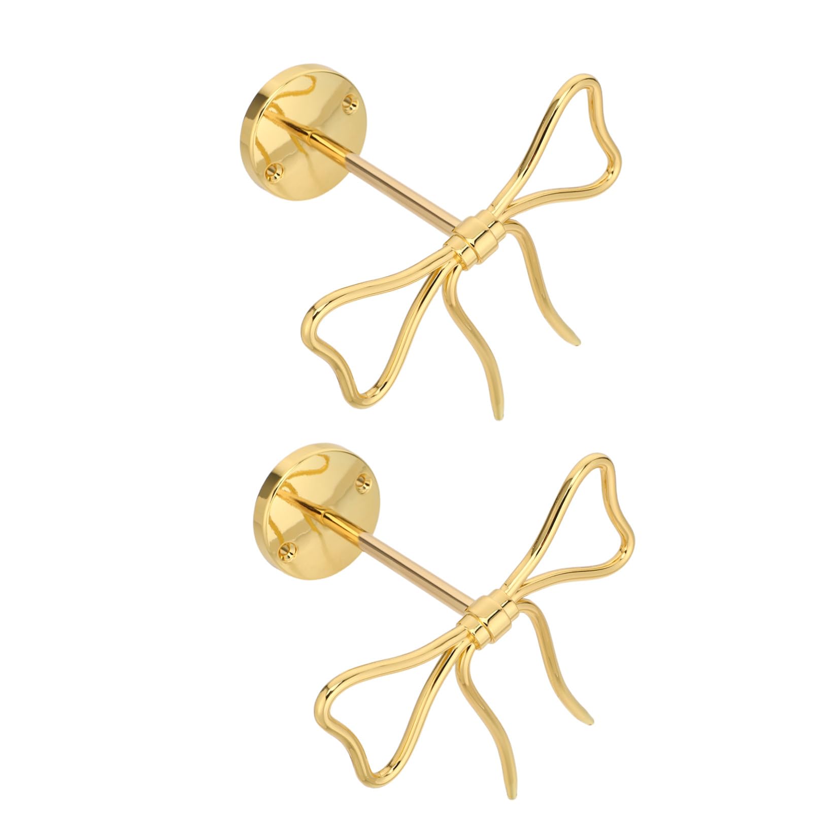 2 Pièces Lot de 2 Embrasses à Nœud en Alliage de Zinc, Crochets Muraux pour Rideaux, Supports Décoratifs pour Salon, Chambre et Bureau, Patères Multifonctions pour Organisation et