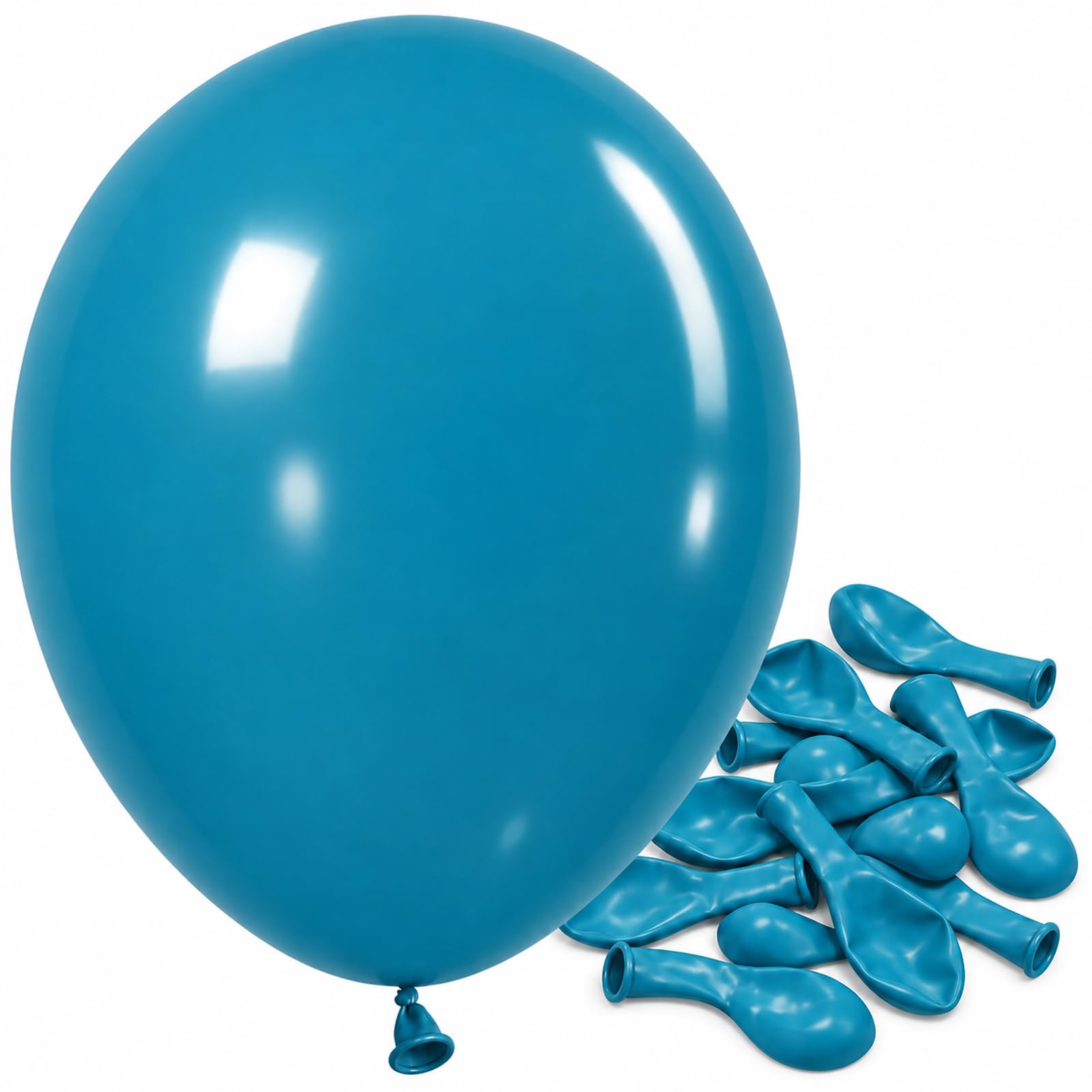 Jobkoo Dusty Blue Balloons 5 Inch, Mini Small Pale Aqua Muted Blue Balloon