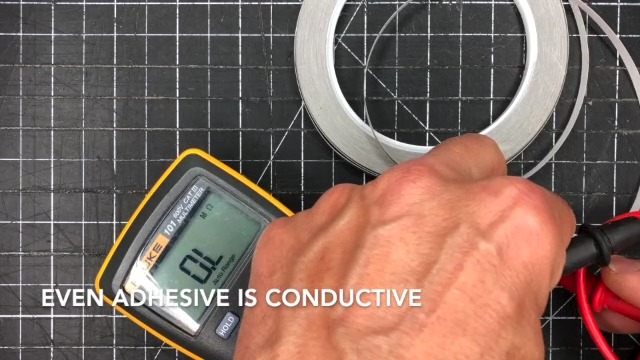 Image of 3 Pack: 5mm x 20M (0.2in x 65ft) Conductive Nylon Conductive Adhesive Tape, Maker Tape for Paper Circuits, Craft Circuits