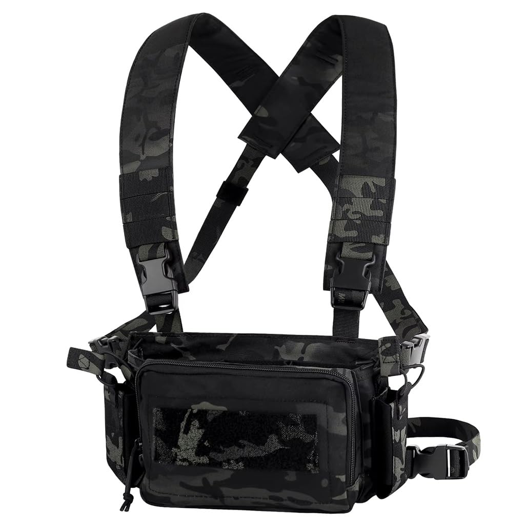 Gilet tactique D3CR triple poche sangle réglable équipement plein air