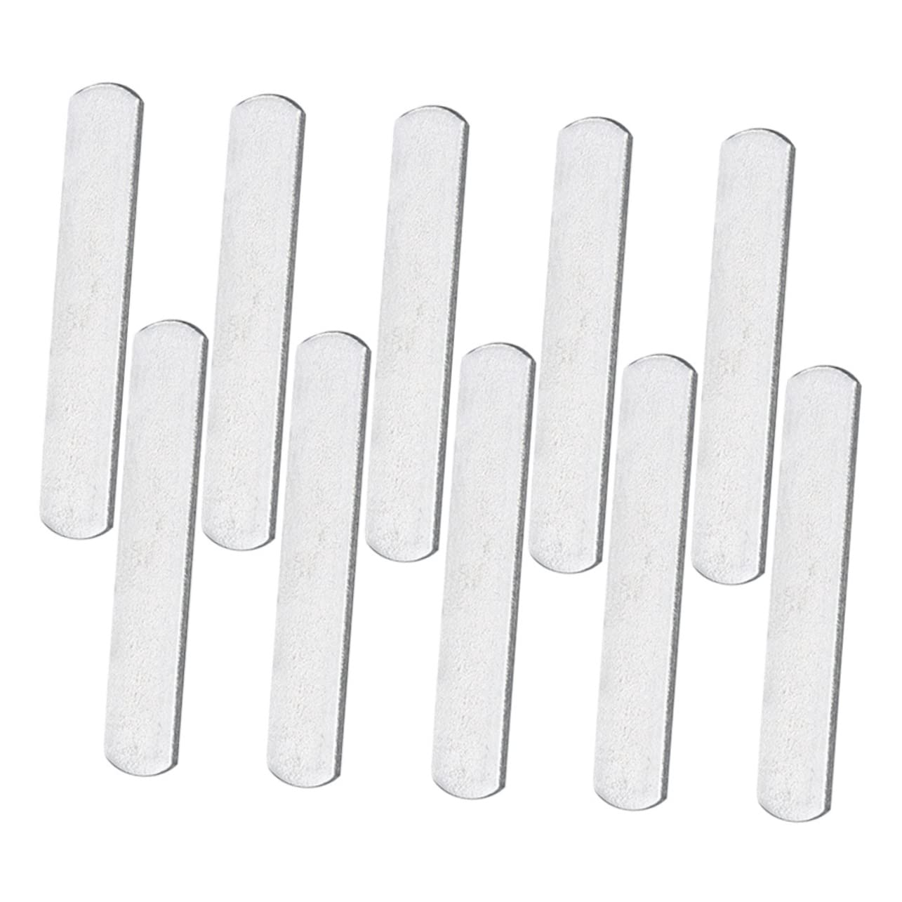 BESPORTBLE 10 Piastre In Acciaio Inox Per Pesi Da Allenamento - 15x2,5x0,6 Cm - Per Gilet Zavorrato, Gambe, Fitness E Palestra - 4