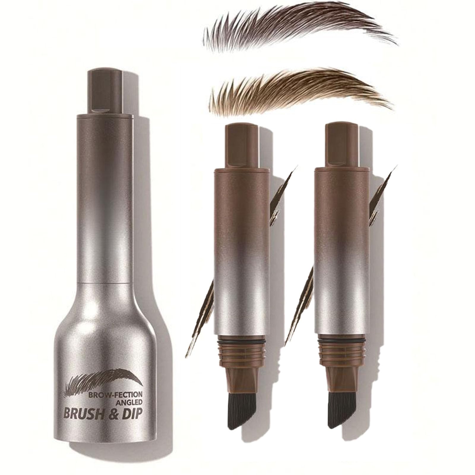 Upgraded Waterproof Eyebrow Pomade With Angled Brush, Smudge-Proof Formula For Natural Hair-Like Strokes