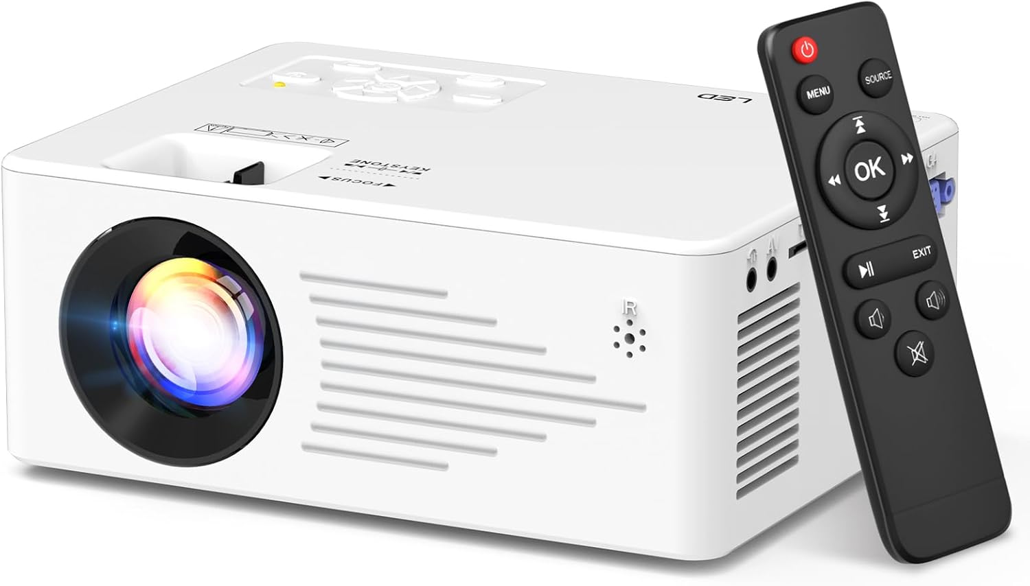 TMY Mini Projector for iPhone, Portable Projector with 5G WiFi and Bluetooth, 1080P HD Projector for Indoor & Outdoor Movies, Home Theater, Camping, Gaming