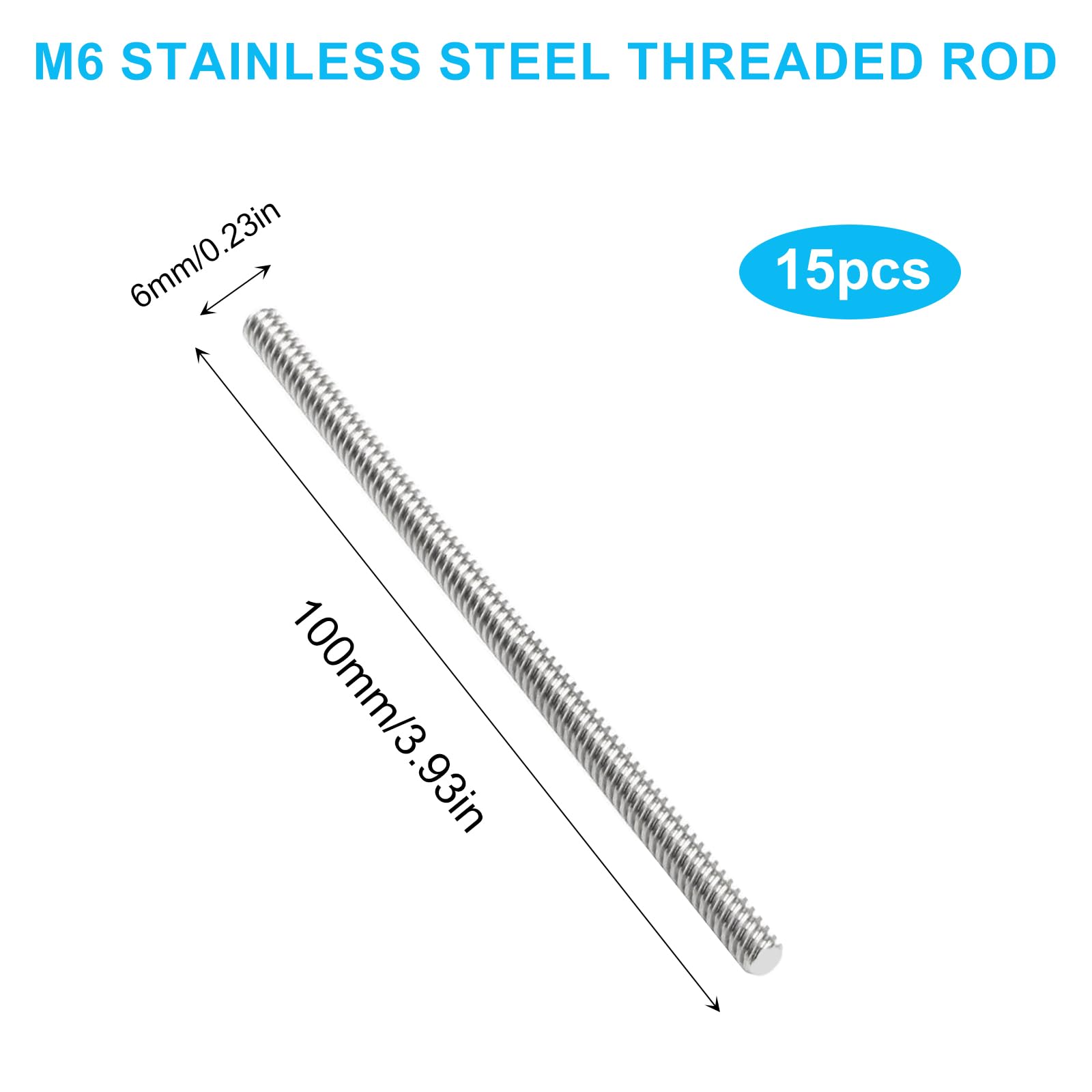 Asta Filettata M16 X 1000 Mm - Zincata, Classe 8.8, 2 Pezzi Con Guanti In Omaggio - Foto 5