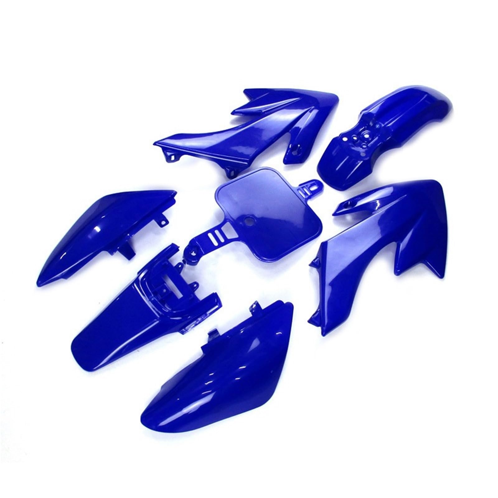 DGHBNP Motorbike Cowls Fit For XR50 CRF50 50cc 70cc 90cc 110cc 125cc 140cc 150cc 160cc Pit Dirt Trail Bike Fairing Fender Kits Hump Tail Fairing(Blue)