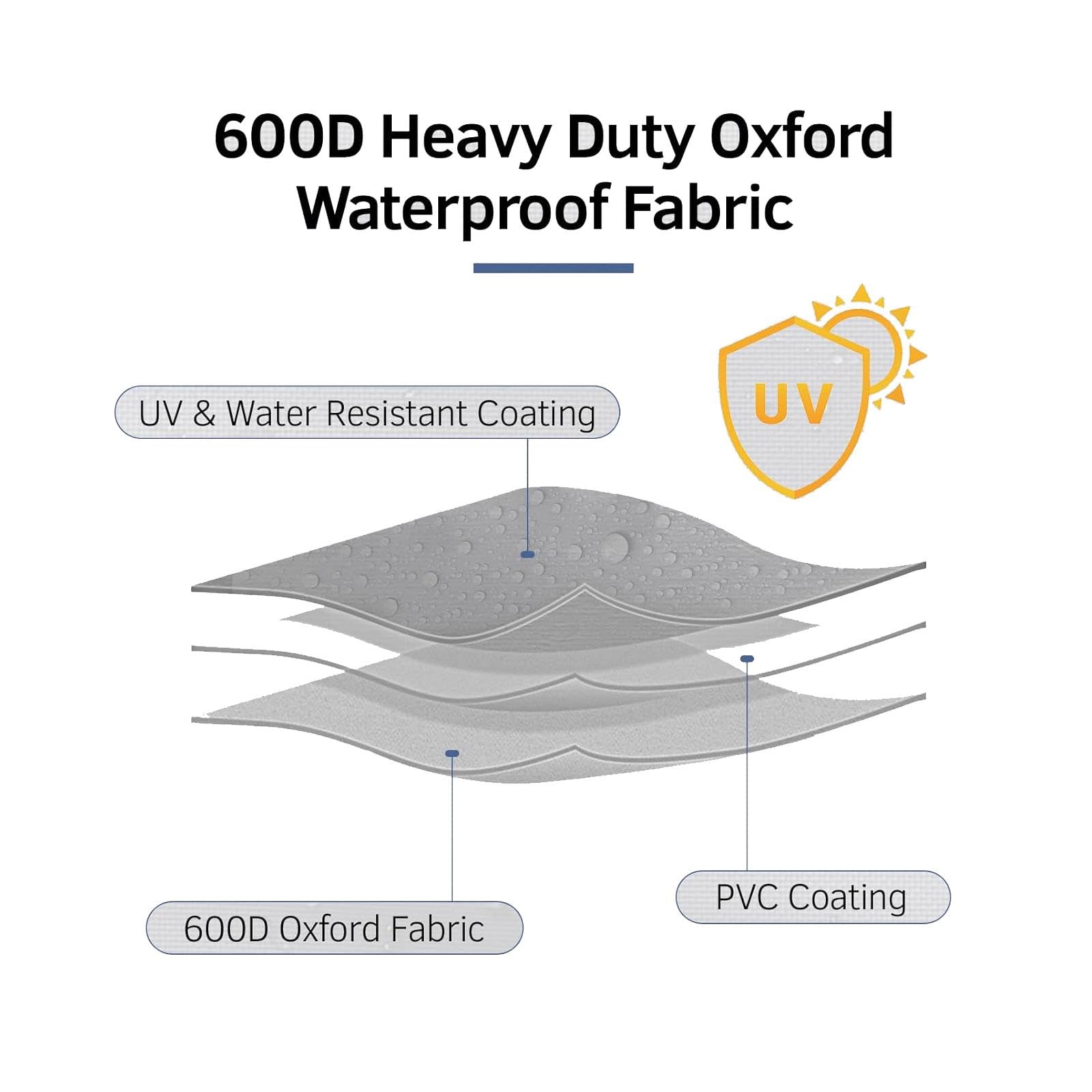 Funda para parrilla de barbacoa resistente a la intemperie, 40 x 40 x 40 cm, protección de piel negra para todas las estaciones, a prueba de polvo, impermeable, para patio al aire libre