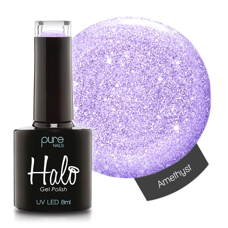 Gel Polish 8ml - Amethyst. UV/LED Gel Nail Polish, Long Lasting & Easy To Apply. Nail Art Colours For Manicure & Pedicure. Gel Polish For Professional & Home Use.