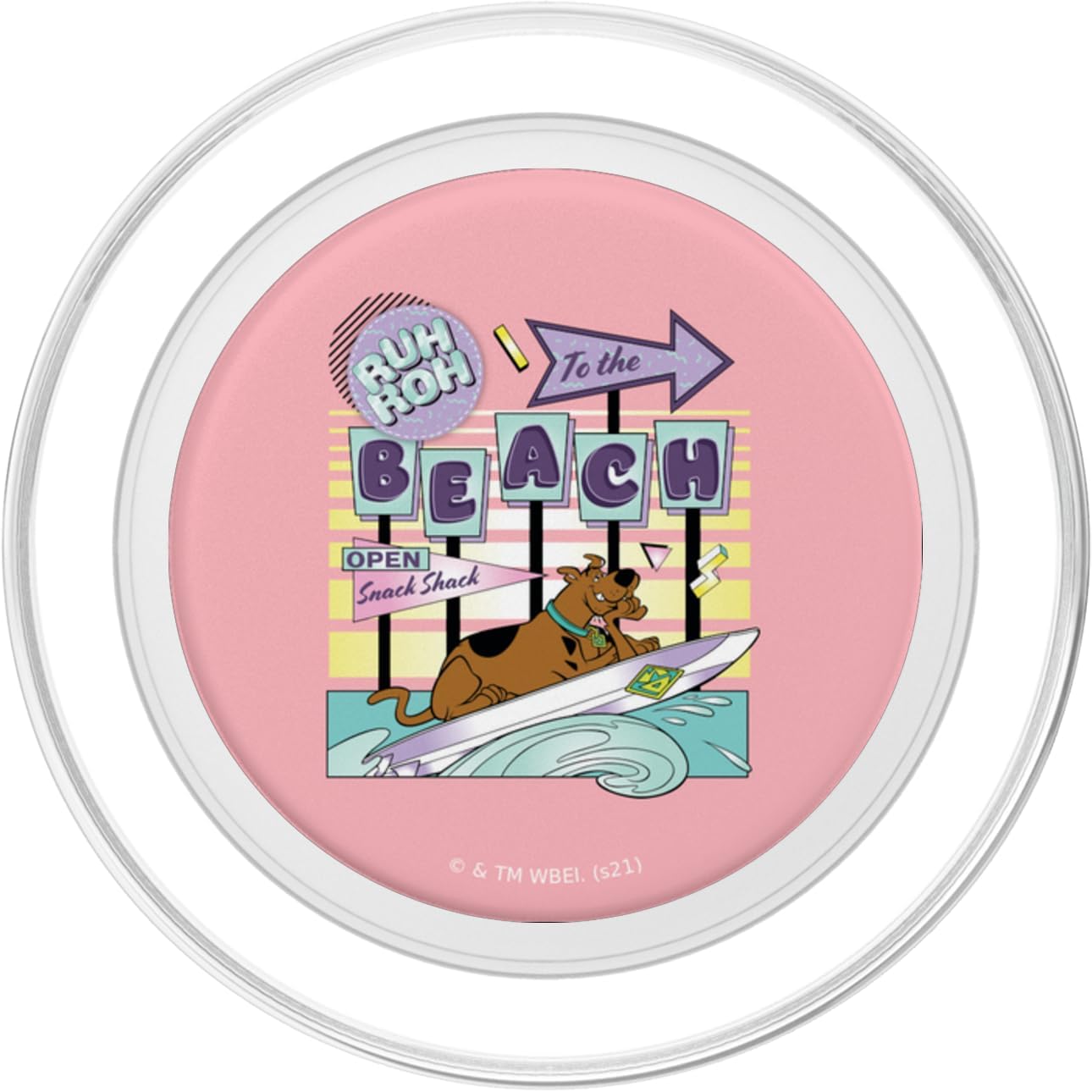 Scooby-Doo To The Beach Snack Shack Open PopSockets MagSafe PopGrip for iPhone
