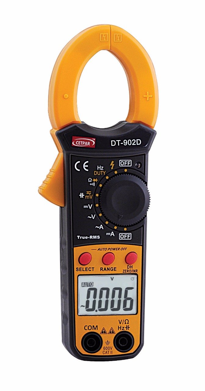 DT-902D Digital Clamp Meter AC/DC True RMS 3 3/4 Digit Max Display 3999