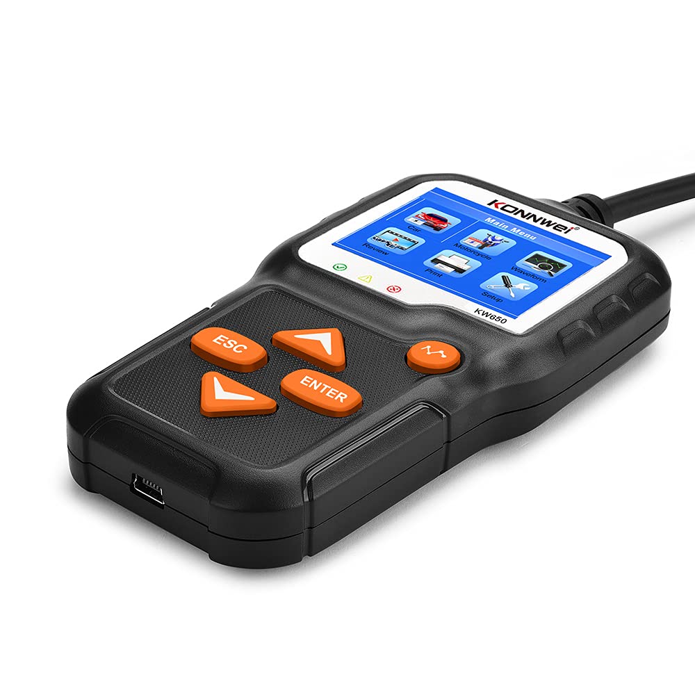 YONGYAO KW650 Tester akumulatora samochodowego 6V 12V analizator akumulatora 2000CCA Narzedzie do testowania rozruchu samochodowego ladowania