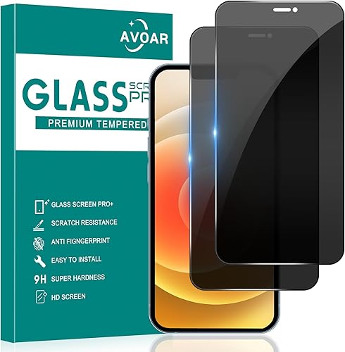 Miniatura 1 de AVOAR Paquete de 3 protectores de pantalla para iPhone 12iPhone 12 Pro, vidrio templado de 6.1 pulgadas 9H, protección de vidrio de pantalla