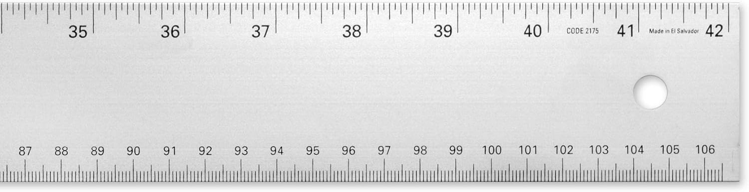 Alumicolor 42-inch Professional Aluminum T-Square for Art, Framing & Drafting, Silver