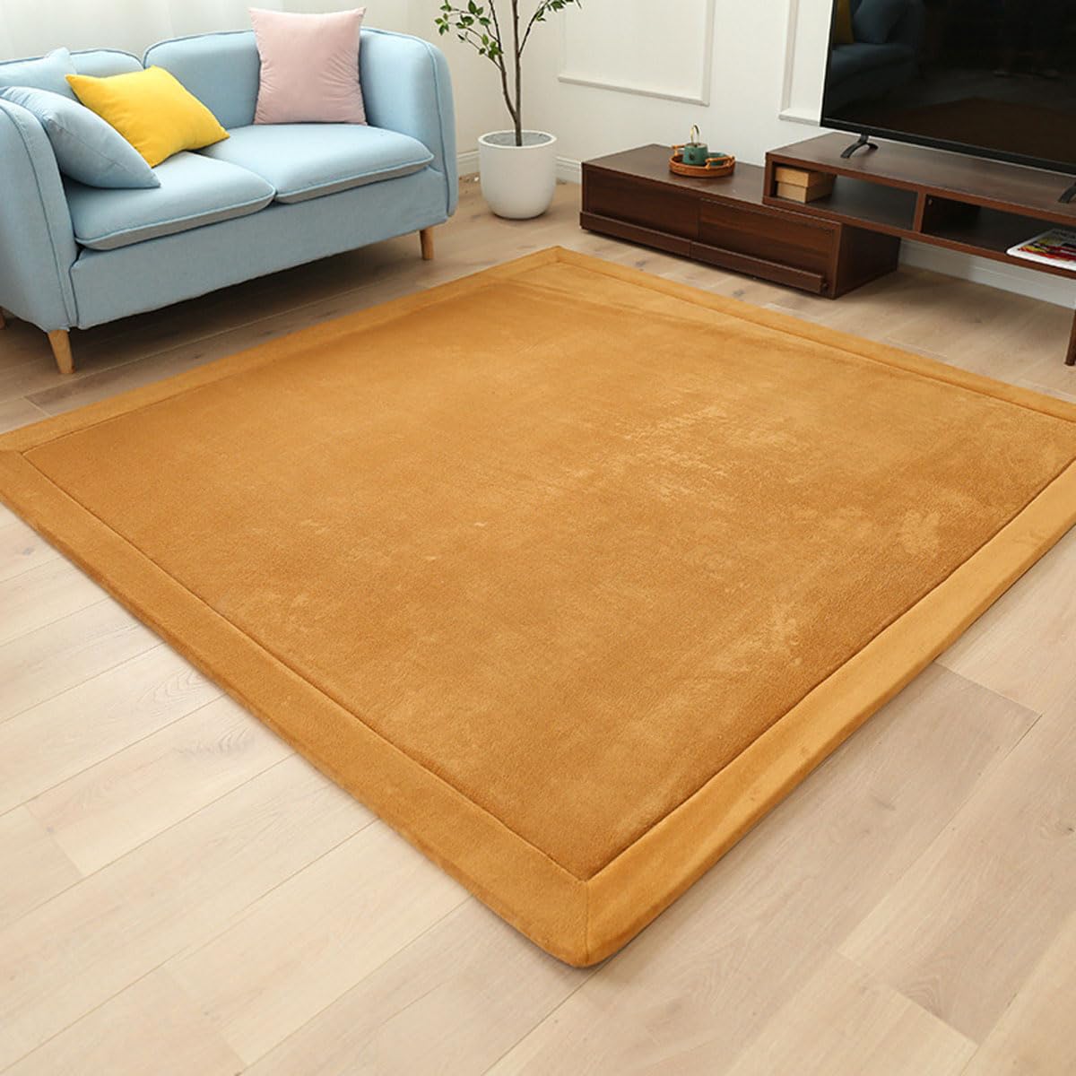 Single tree forest 2.5cm Thick Kids Carpet, Large Area Rug-Caramel Colour-80 * 100cm โ image 1