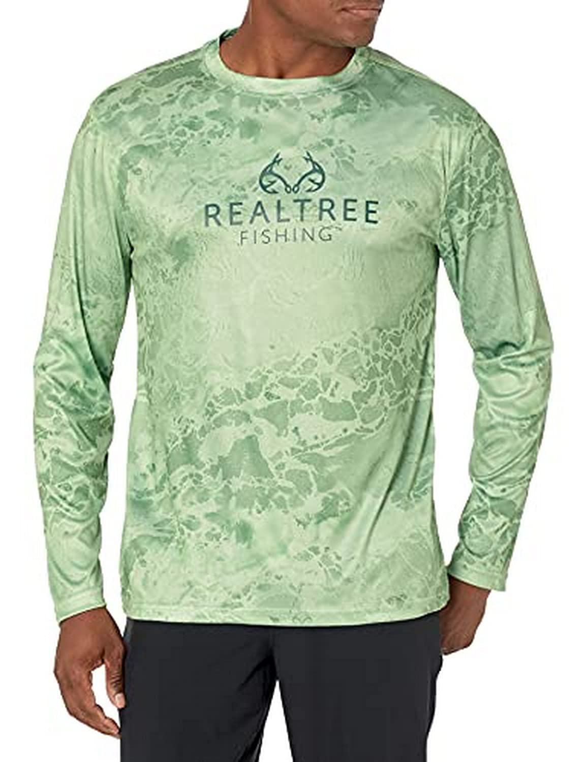 Staghornmens Fishing Camo Performance Tech Long Sleeve Long Sleeve