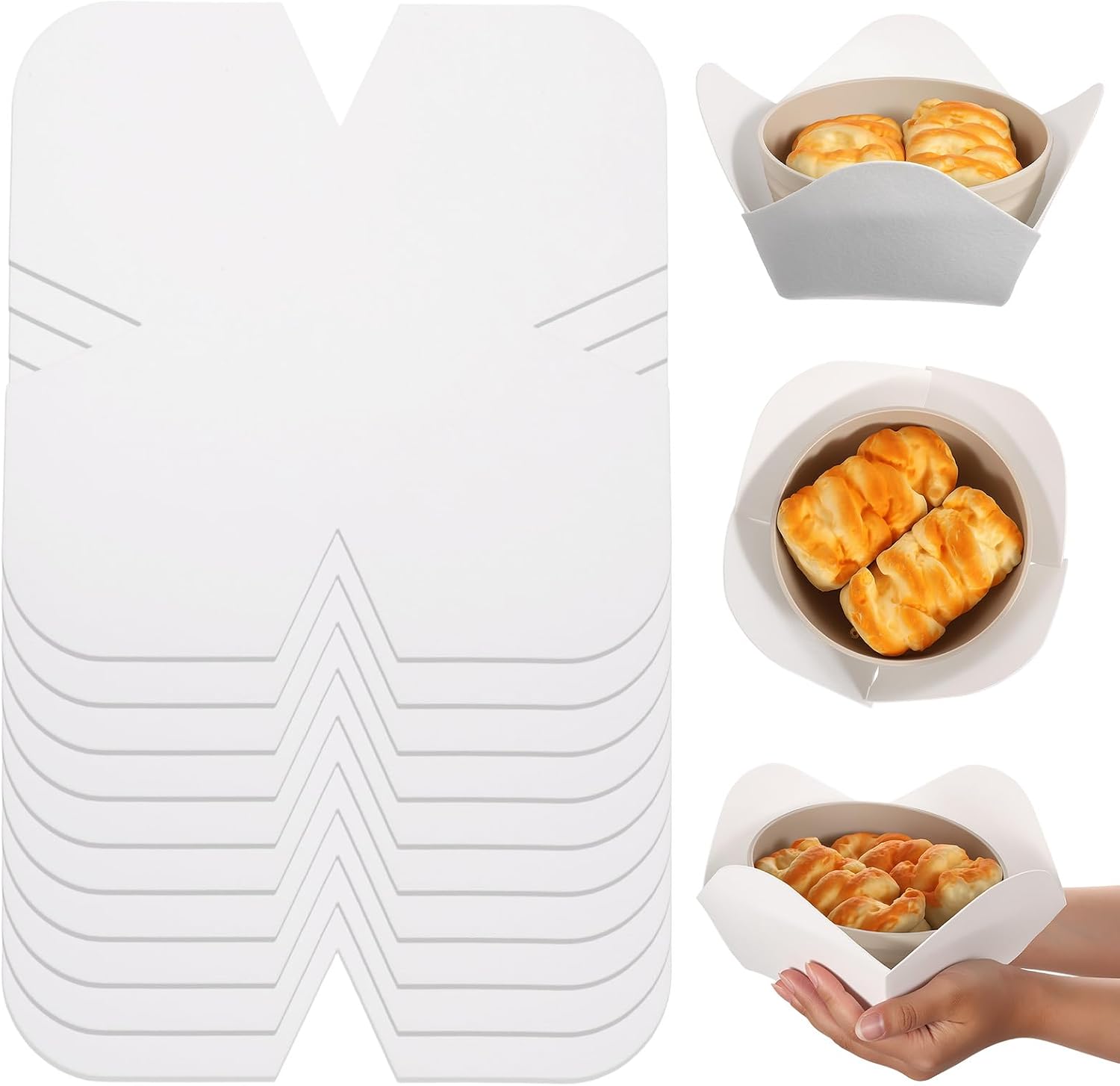 10 PCS Bowl Cozy Precut Batting 10" × 10" Bowl Cozy Template
