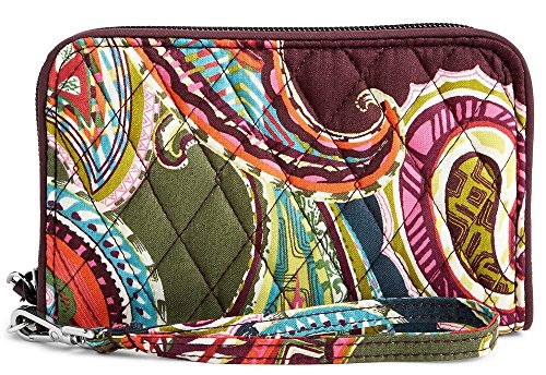 Vera Bradley RFID Grab & Go Wristlet in Heirloom Paisley Signature Cotton