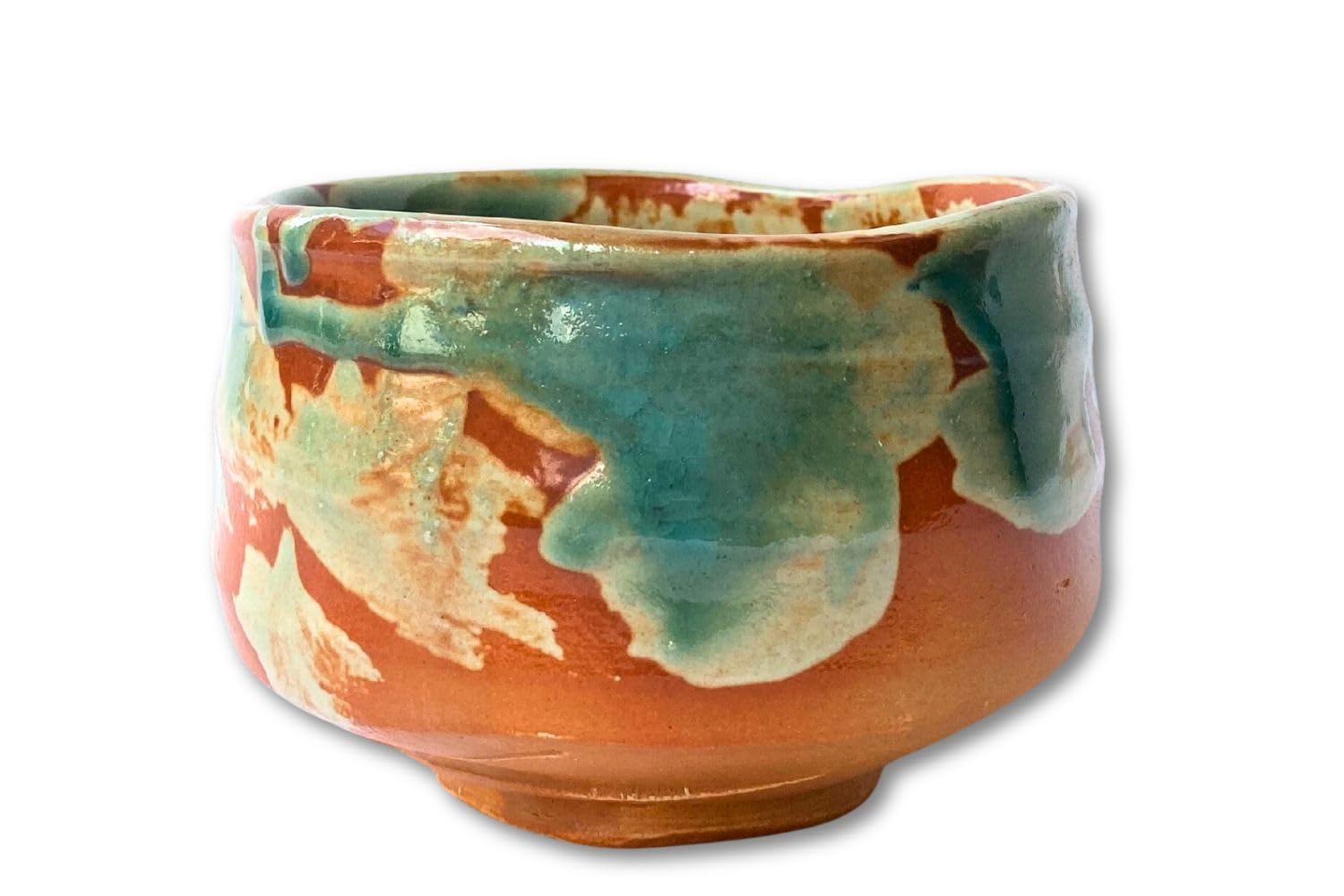 Manekineko-Ai Mino ware Matcha Bowl Chawan 490ml Tea ceremony Sado Shinkai-Chirashi Japan