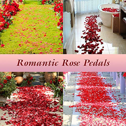 Childom 2000 Pcs Gold Silk Rose Petals,Artificial Flower Petals For Wedding,Romantic Night,Romantic Valentines Day Decor For Bedroom,Weddings,Party,Table,Dining Room,Proposal Anniversary Flower Decorations thumb #3