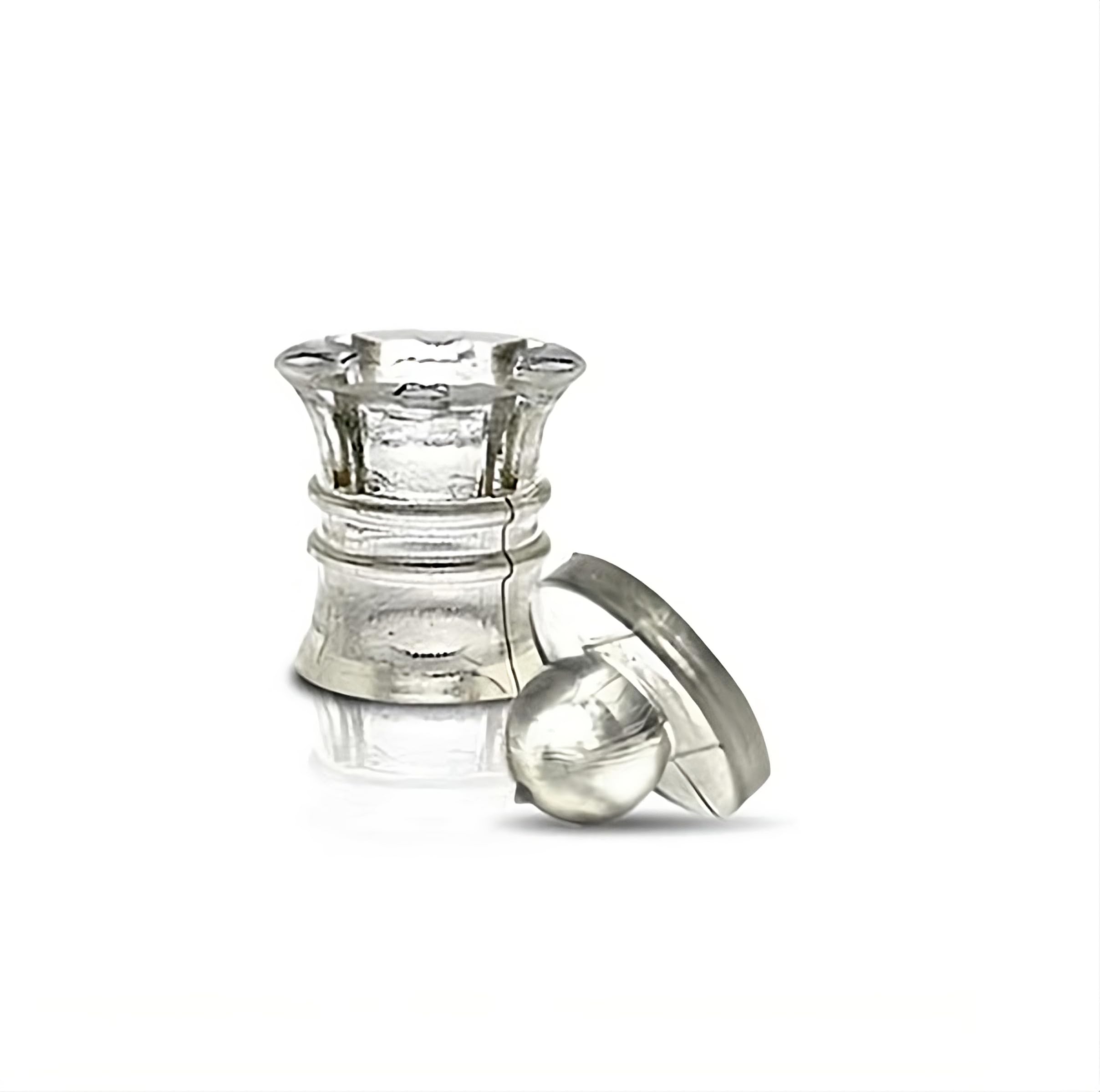 50 PZ Distanziali a Pressione trasparente Push 20 MM 33 MM da parete- per targhe ufficio, insegne, sagome e pannelli