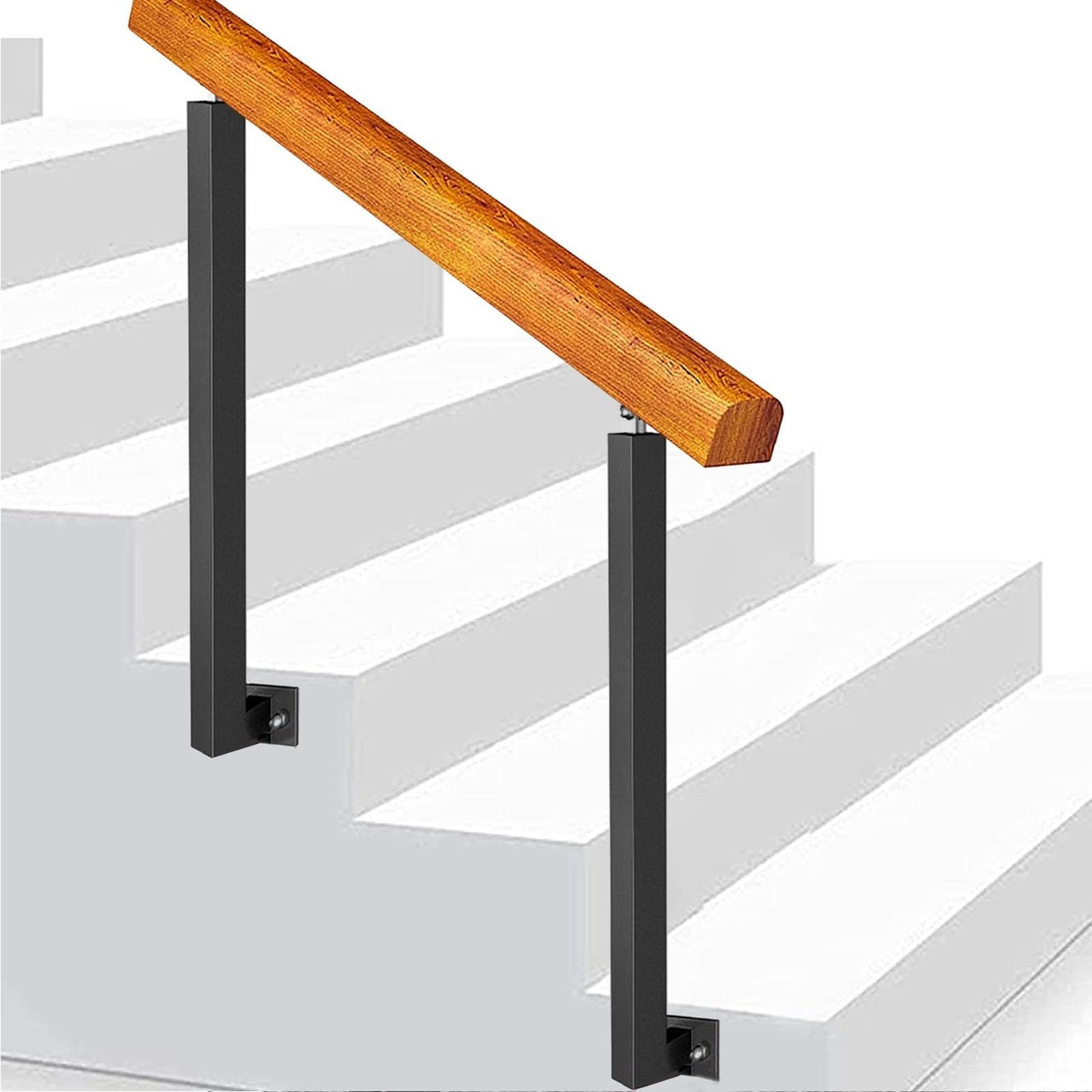 Rampe d'escalier extérieure de 85 cm pour sécuriser le jardin