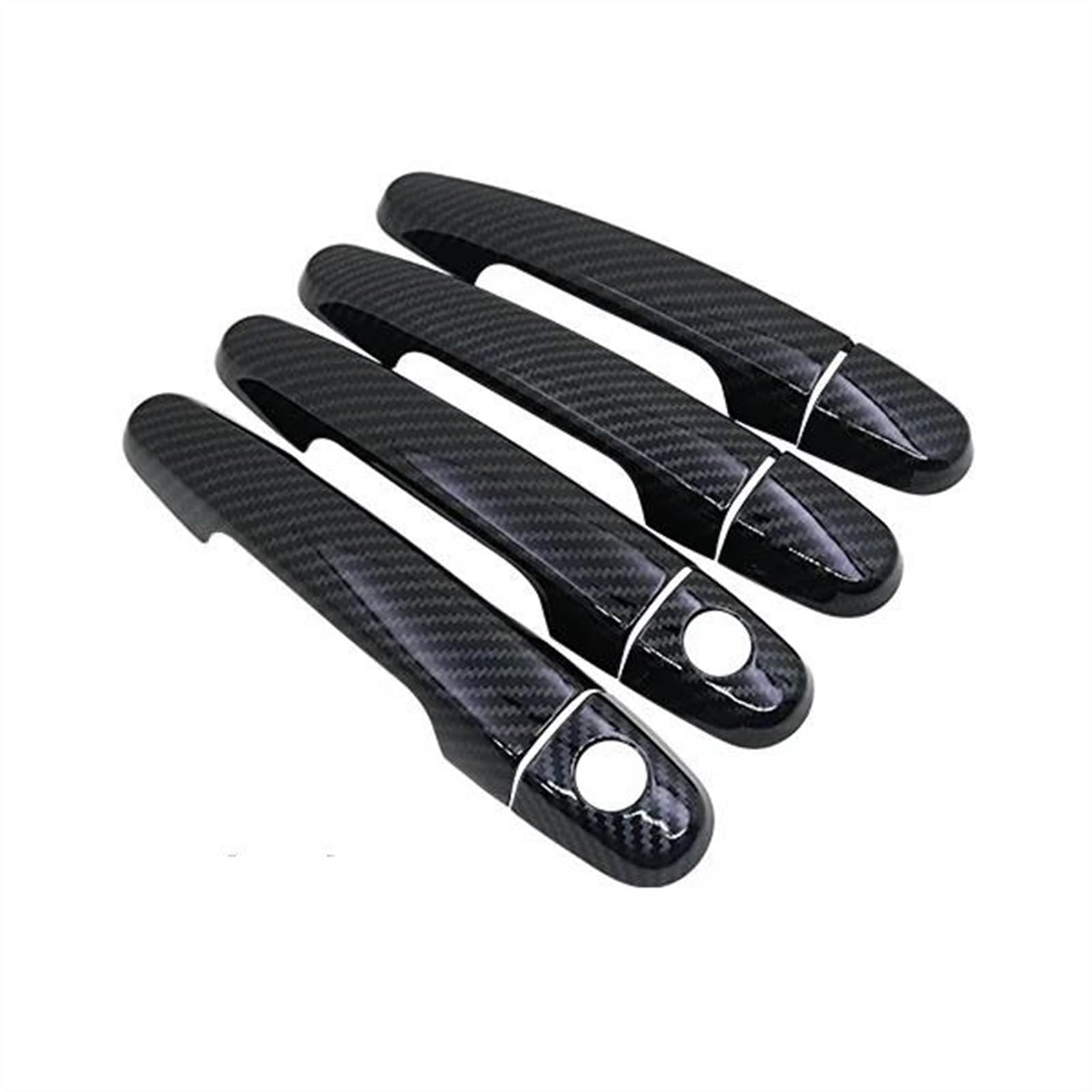 Csspdm 3 Car Parts Abs Door Handle Covers With Smart Entry Hole For Peugeot 108 2015~2021 2016 2017 2018 2019 2020(3)
