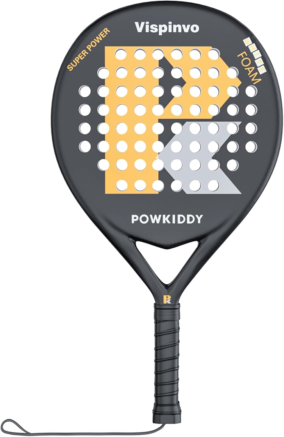 Padel Racket Carbon Fiber Surface, EVA Memory Flex Foam Core Pala Padel, 38 mm Beach Tennis Racket for Adults/Men/Women, an Ideal Paddle Rackets for Beginner & Professional Players