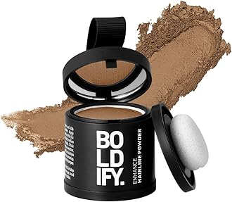 Hairline Powder (LARGE, 10g) - Root Touch Up Hair Color for Gray Coverage - Bald Spot Concealing Hair Powder for Women and Men - 24-Hour Stain-Proof - Dark Blonde