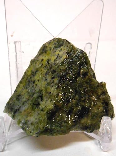 Miniatura 4 de Rockhound's First Choice Rock Tumbler - Kit de recambio de gemas  Jade nefrita natural en bruto de Perú, verde gemmy, 4 onzas