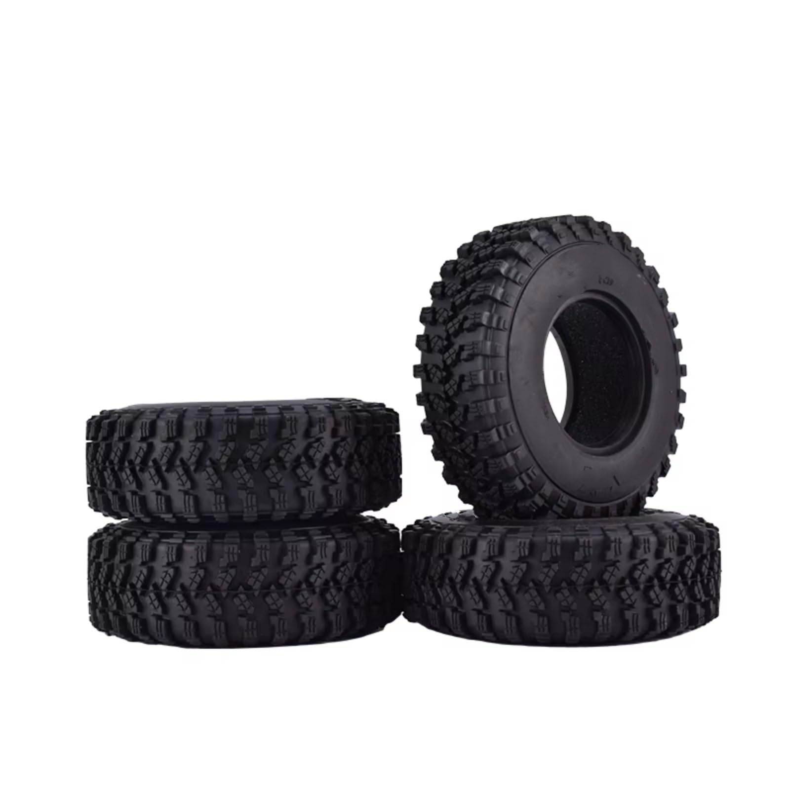 Neumáticos Coche RC Compatible con Traxxas para Redcat para SCX10 para AXIAL TF2 1/10 Piezas para Coche RC Crawler 4 Neumáticos De Goma AUSTAR AX-8020 De 1,9 Pulgadas Y 105 Mm