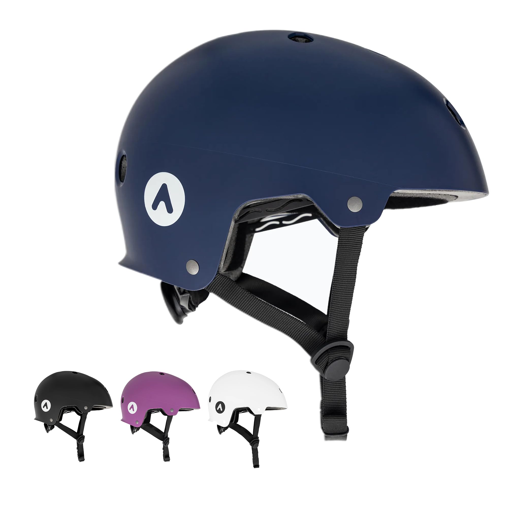 ATTABO Genes Helm für Skateboard und ScooterMTB Helm mit ABS Hartschalentechnologie mit 11 Lüftungslöchern Verstellbar mit Drehknopf Langlebiges Material und Sicherheit