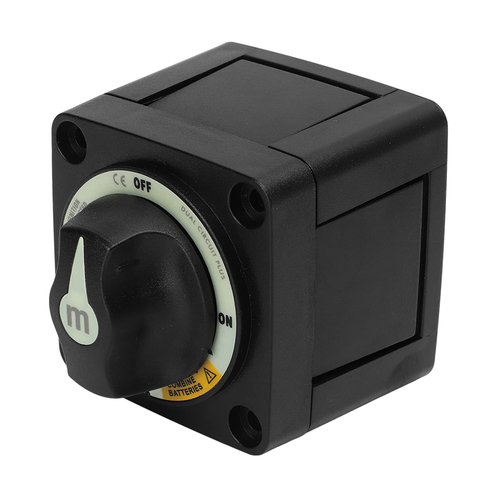 Interruptor Selector de Batería 300A Interruptor de Desconexión de Batería Aislador de Batería 3 Posiciones para RV y Protección de Circuitos Alta Capacidad