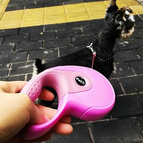 Miniatura 6 de Correa retráctil para perro, correa de paseo para perros de 9.8 pies para perros pequeños y medianos de hasta 45 libras, freno con una sola mano,