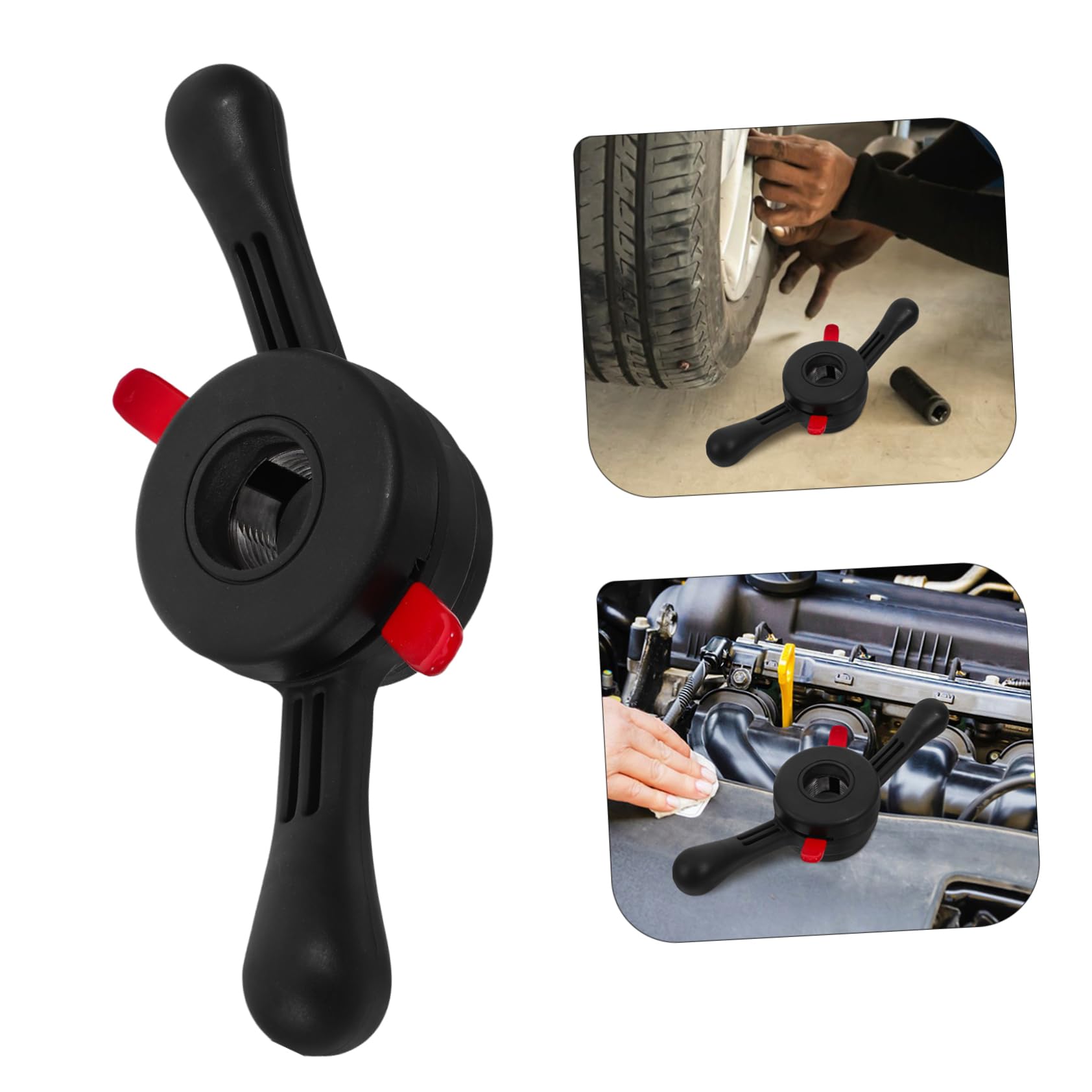 Anneome Herramienta Ligera de Liberación Rápida para Tuercas de Equilibrador de Ruedas, Nylon Resistente y Tamaño 38mmx3mm para Balanceo de Neumáticos