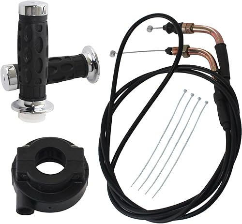 Miniatura 6 de Atunee Juego de empuñadura giratoria del acelerador de 0.866 in con cable del acelerador de scooter para GY6 50cc 80cc 125c 150cc