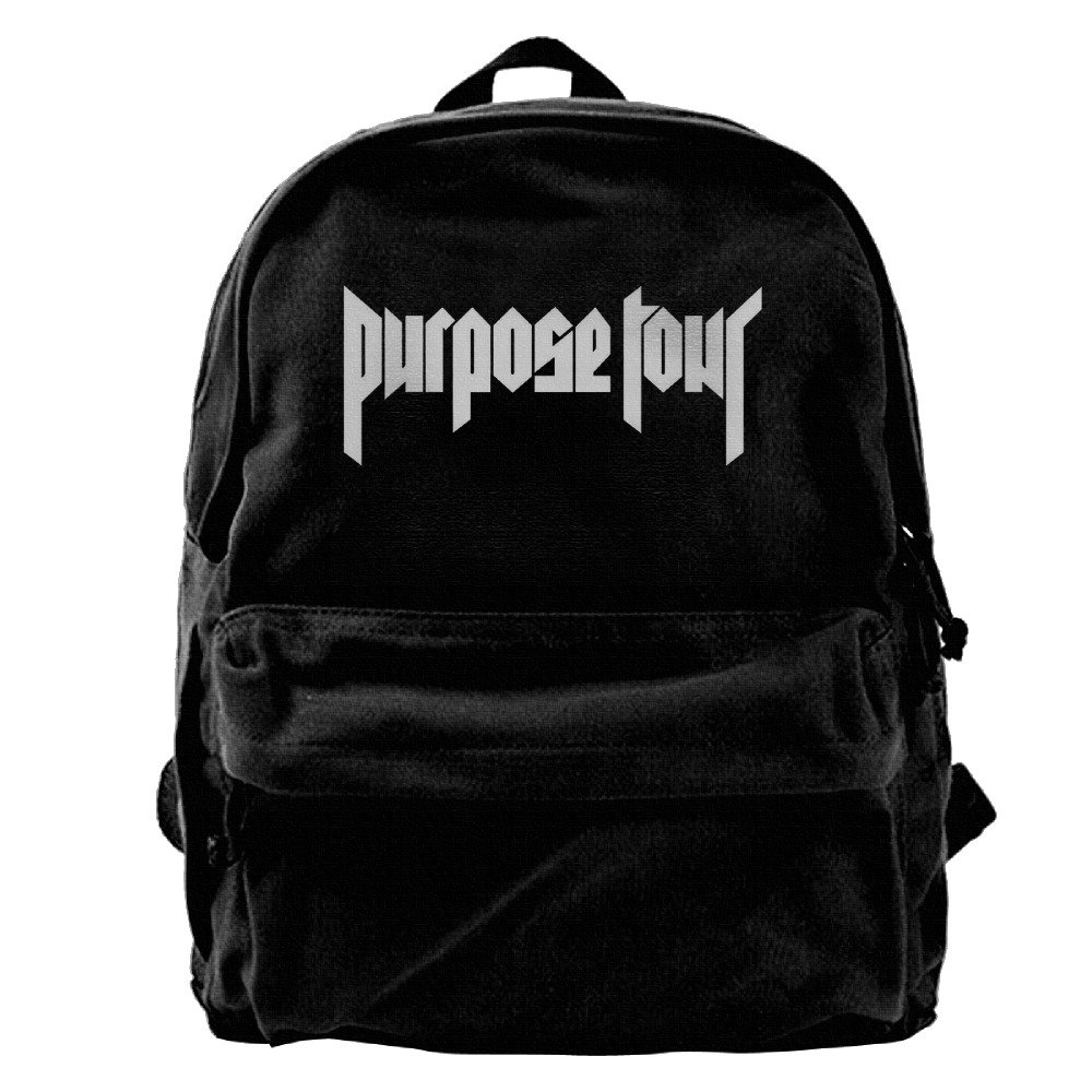 SHshuo Purpose Tour Logo Canvas Backpack Travel Bag