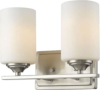 Z-Lite 435-2V-BN 2 Light Vanity, Brushed Nickel